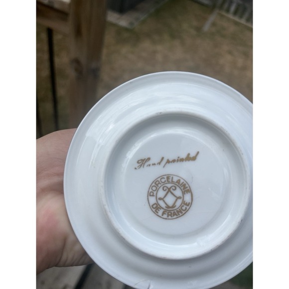 Porcelaine Candleholder De France / Hand painted With angel - Picture 10 of 16